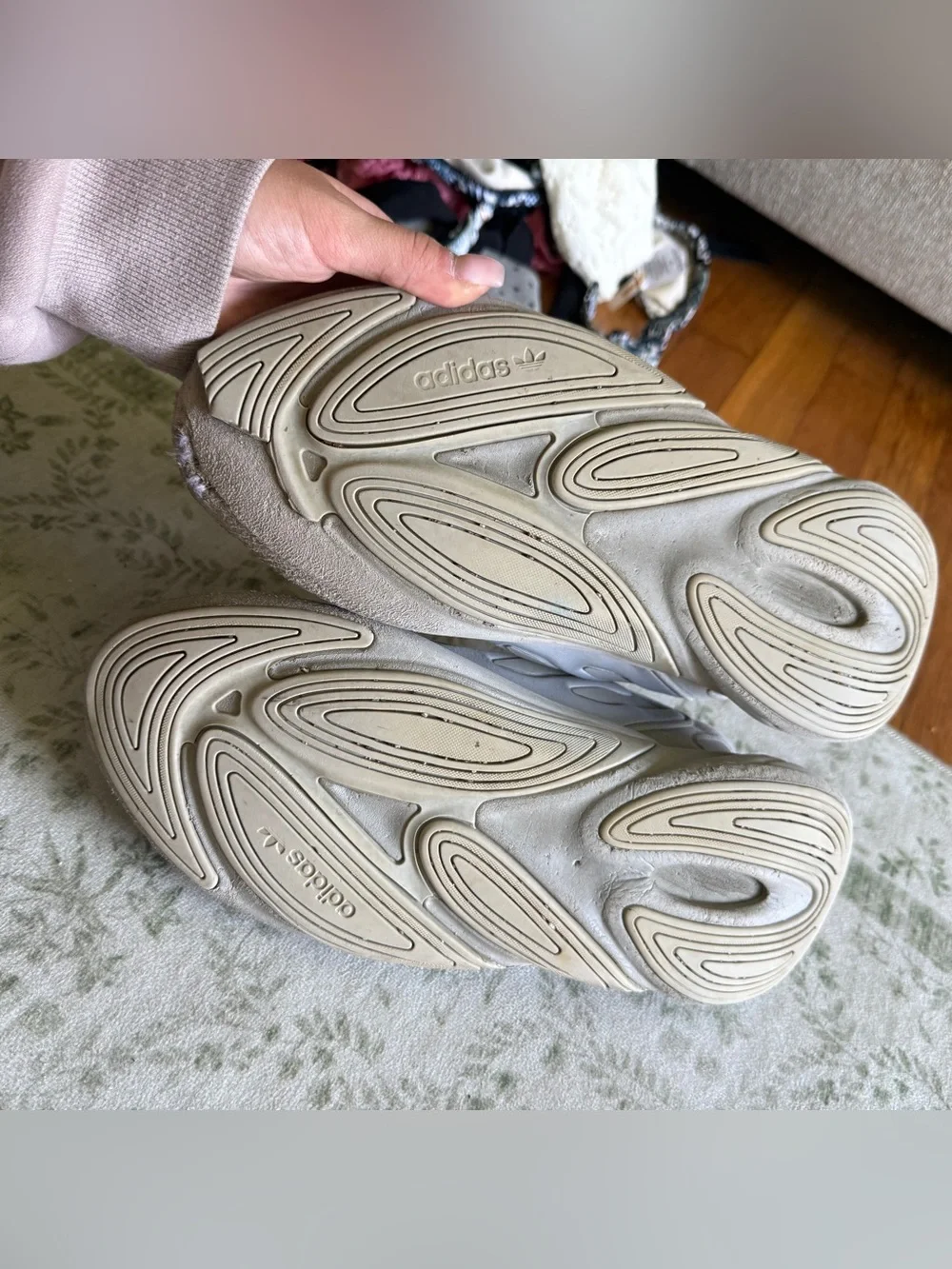 Men’s adidas tan yeezy ozelia